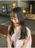 顔周りカット/前髪インナーカラー