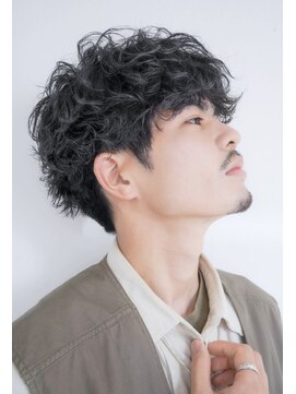 キジ(kiji) 刈り上げマッシュパーマ波巻きスパイラルパーマプードルパーマ