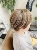 ハイライト　＆　ショートボブ