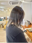 【morio成増 セリザワ】毛先ハイライトカラー ミディアム