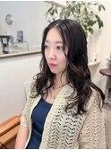 大人ウェーブ艶髪