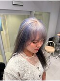 Silver × blue 