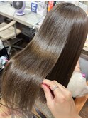 光沢のある艶髪