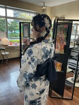 ヤスオカ美容室&nbsp;サイド編み下ろし