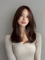 ルービック 奈良(Rubik's)&nbsp;レディース韓国レイヤーナチュラル小顔ミディアム、ロング