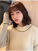 ボブ/小顔/顔周りカット/透明感カラー/ベージュ