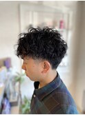 メンズマッシュショート×ツイストスパイラル