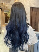 ヘアー ブランコ(hair Blanco)&nbsp;グラデーションネイビー