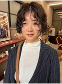 20代30代夏パーマ◎韓国風レイヤー小顔カット×透明感カラー