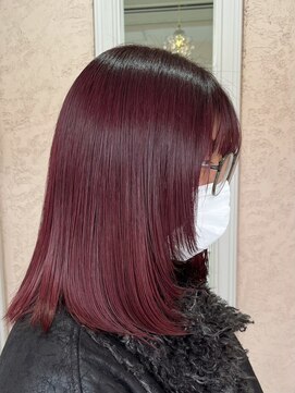 リアン アムール(Lien・amour hair make) 赤髪ウルフ