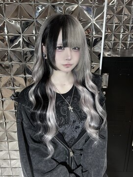 ラブスタシー 天神(LOVESTASY) ホワイトシルバー×ブラックメッシュ☆