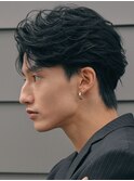 調布フェザーパーマツイストスパイラルパーマセンターパート緩め