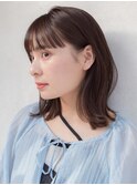 外ハネボブ　レイヤー　美髪　イメチェン　暗めカラー　20代30代