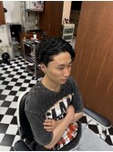 波巻きツイストスパイラルリバースセンターパートニュアンスパR