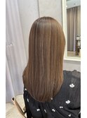 ダメージレスハイライト+髪質改善カラー