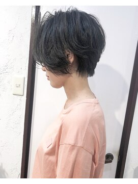 ヘアーアンドアトリエ マール(Hair&Atelier Marl) 【Marl】ブラックグレージュの無造作ショートボブ♪