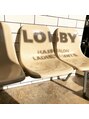 ロビー(LOBBY) 日当たり良好なので天気がいい日はLOBBYのロゴが現れます☆