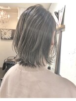 ヘアーアンドアトリエ マール(Hair&Atelier Marl)&nbsp;【Marl】ハイライトグレージュカラーの外ハネボブ♪