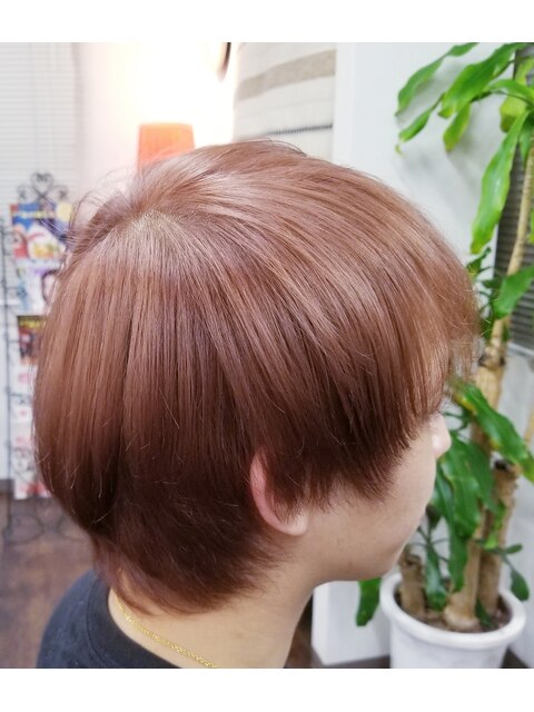髪質改善×ブリーチオンカラー(メンズ/ショート)