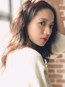 チョビー 銀座(chobii) [桜井]デジタルパーマイルミナカラー グレージュカラー