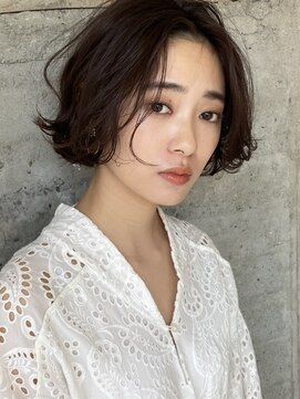ヘアーアンドファッションシオミエイチ (hair＆fashion shiomi H) 【shiomi H】ナチュラルボブ