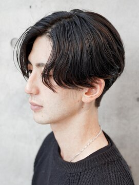 アルファ 新宿(alpha) サーフカール/ 刈り上げセンターパート/ブルーブラック[新宿駅]