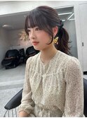 イメチェン/チェリーブラウン/フェミニン/ダークアッシュ/束感
