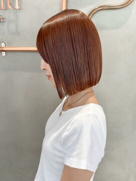 ロンド エスポワール 錦糸町(Lond espoir) 斜めバングショート顔周りシルキーベージュ【錦糸町/ショート】