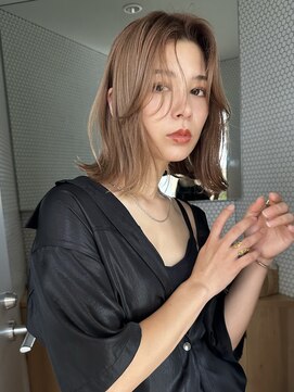 サイン 渋谷(SIGN) レイヤーカットイヤリングカラーインナーカラーケアブリーチ