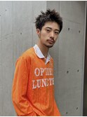 ツイストスパイラル/眉毛カット/スパイキーショート