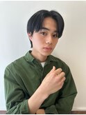 メンズ韓国ヘアー　センターパート/10代20代30代