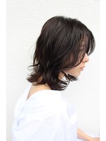 ヘア アンド スパ ミノルキ(hair and spa MInoruKI) レイヤースタイル　ミディアムウルフ　[浅草]