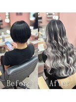 ARビューティー ギンザ(AR Beauty Ginza)&nbsp;ホワイトシルバー#シールエクステ#バレイヤージュ#韓国#銀座