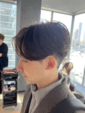 センターパート/マッシュ/縮毛矯正/メンズカット