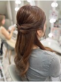 綺麗めハーフアップ