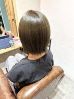 スーリール 春日店(Sourire)&nbsp;オリーブグレージュ　×　ボブ