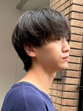 エルマーク 枚方(L-MARK) 黒髪マッシュナチュラルマッシュメンズヘア韓国ツーブロック