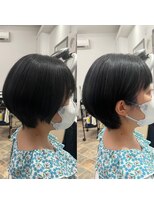 フリーダム(FREE-DOM) 【縮毛矯正・ショート】可愛らしい耳掛けマッシュショート