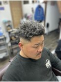 ハードパーマ　ホワイトメッシュ