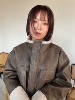 ロールアップスリーブス(ROLL UP SLEEVES)&nbsp;オレンジブラウン　/ ボブカット