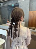 ツイン編みおろし☆