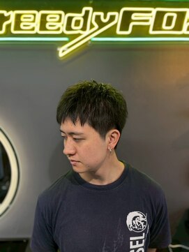 グリーディーフォックス 三軒茶屋(GreedyFOX) 波巻き/マッシュパーマ/ウルフ/ハイライト<理容室>三軒茶屋