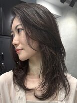 シャルムバイケンジ(Charm.by KENJE)&nbsp;30代40代50代外ハネミディアムレイヤー髪質改善酸性ストレート