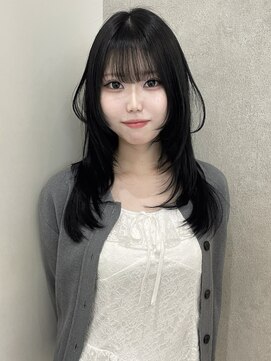 ジーナ 福岡天神(Zina) ハッシュカット/韓国ヘア/ミディアムハッシュ/Zina福岡天神