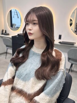 ラピス 福岡天神店(Lapis) ピンクブラウン×エクステ70枚