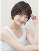 アース 大曽根店(HAIR&MAKE EARTH)&nbsp;earthショートレイヤーボブミルクティー丸みショートボブ