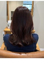 スーリール 久留米花畑店(Sourire)&nbsp;20代30代40代50代ピンクブラウンカラー韓国レイヤーカット◇艶