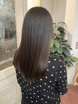 アミュレ ヘア サロン(Amule hair salon) ダークブラウンロングローレイヤー2026春トレンドカラー