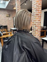 リンク(LinK) レイヤー×ボブ×バレイヤージュ×ミルクティーブロンド