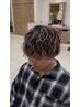 【メンズ】メッシュキャップハイライト(ブリーチ2回)×カット